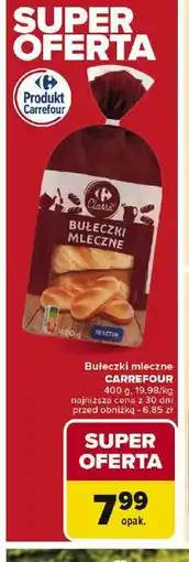 Carrefour Bułeczki mleczne z czekoladą Carrefour Classic oferta