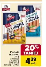 Carrefour Parówki z indyka serem Indykpol oferta