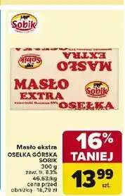 Carrefour Masło osełka górska Sobik oferta