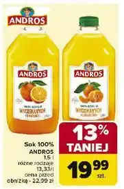 Carrefour Sok z mandarynek Andros oferta