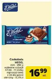 Carrefour Czekolada mleczna o smaku tiramisu E. Wedel oferta