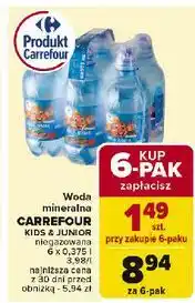 Carrefour Woda niegazowana Carrefour Kids oferta