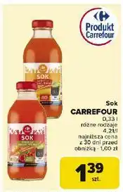 Carrefour Sok marchew-jabłko-malina Carrefour Classic oferta