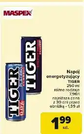 Carrefour Napój placebo zero Tiger Energy Drink oferta