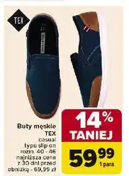 Carrefour Buty męskie casual rozm. 40-46 Tex oferta