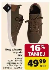 Carrefour Buty męskie rozm. 40-46 Tex oferta