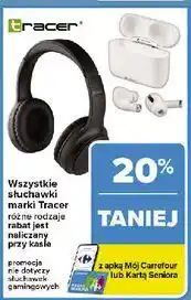 Carrefour Słuchawki mobile super bt czarne Tracer oferta