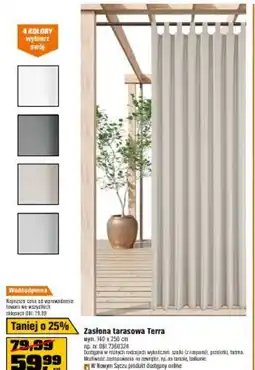 OBI Zasłona tarasowa Terra oferta