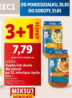 Lidl Zupka jarzynowa z kurczakiem i kluseczkami Gerber junior oferta