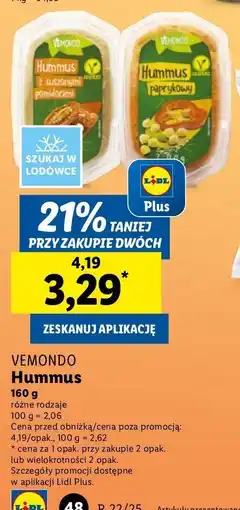 Lidl Hummus paprykowy Vemondo oferta
