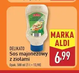 ALDI Sos majonezowy z ziołami DELIKATO (ALDI) oferta