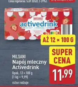 ALDI Napój truskawkowy Milsani oferta