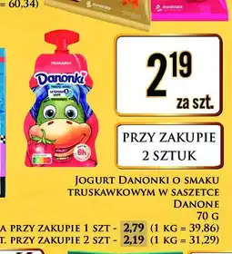 Dino Jogurt w saszetce truskawka Danonki oferta