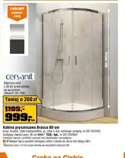 OBI Kabina prysznicowa Brasco 80 cm oferta
