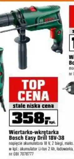 OBI Wiertarko-wkrętarka Bosch Easy Drill 18V-38 oferta