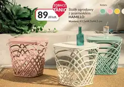 Agata Meble Stolik ogrodowy z pojemnikiem Hamillo oferta