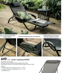 Agata Meble Leżak z regulacją JADAX oferta