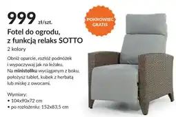 Agata Meble Fotel do ogrodu z funkcją relaks Sotto oferta