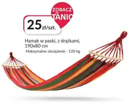 Agata Meble Hamak w paski, z drążkami oferta