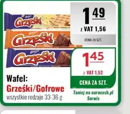 Eurocash Wafel Grześki/Gofrowe oferta