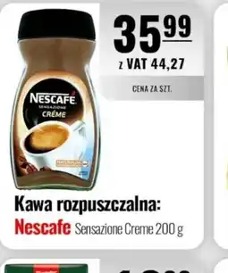 Eurocash Kawa rozpuszczalna Nescafe Sensazione Creme oferta