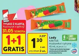 Intermarche Lody Kaktus truskawka i cytryna 45ml oferta