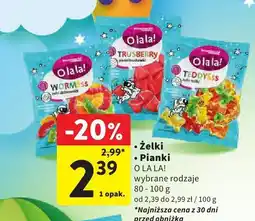 Intermarche Żelki Pianki O La La! 80-100g oferta