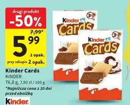 Intermarche Kinder Cards KINDER oferta