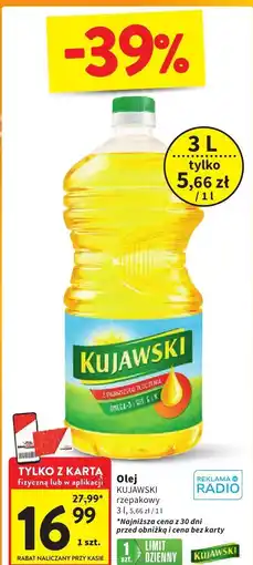 Intermarche Olej Kujawski rzepakowy 3 L oferta