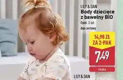 ALDI Body dziecięce z bawełny BIO Lily & Dan oferta