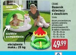 ALDI Basenik dziecięcy z daszkiem Crane oferta