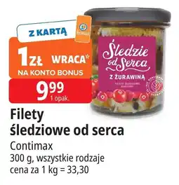 E.Leclerc Śledzie od serca z żurawiną Contimax oferta