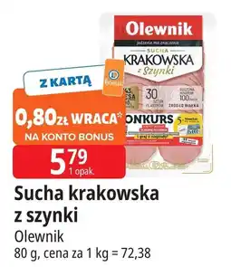 E.Leclerc Kiełbasa krakowska z szynki Olewnik oferta