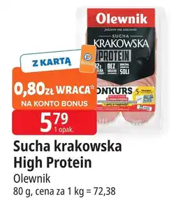 E.Leclerc Kiełbasa krakowska sucha proteinowa Olewnik oferta
