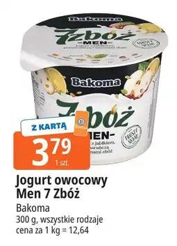 E.Leclerc Jogurt brzoskwinia-gruszka Bakoma 7 Zbóż Men oferta