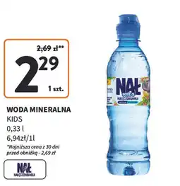 Intermarche Woda niegazowana Nałęczowianka Kids oferta