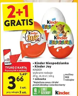 Intermarche Kinder Niespodzianka wybrane rodzaje 20 g oferta