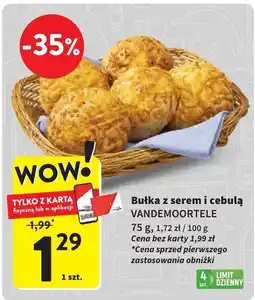 Intermarche Bułka z serem i cebulą 75g Vandemoortele oferta