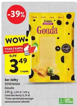 Intermarche Ser żółty gouda 135g Serenada oferta
