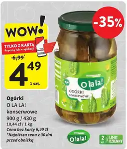 Intermarche Ogórki konserwowe 900g O La La! oferta