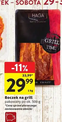 Intermarche Boczek na grill Haga oferta