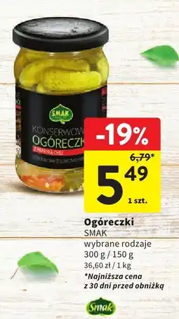 Intermarche Ogóreczki konserwowe 300g Smak oferta