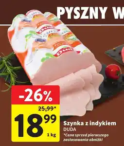 Intermarche Szynka z indykiem Duda 1kg oferta