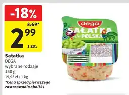 Intermarche Sałatka DEGA wybrane rodzaje 150g oferta