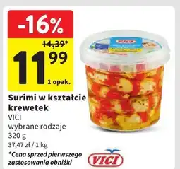 Intermarche Surimi w kształcie krewetek VICI 320g oferta