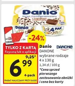 Intermarche Danio DANONE wybrane rodzaje 4x130g oferta