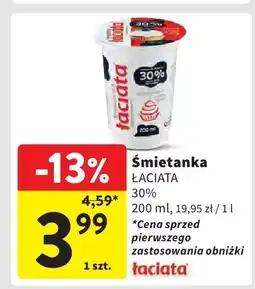 Intermarche Śmietanka ŁACIATA 30% 200ml oferta