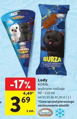 Intermarche Lody KORAL BURZA 90 ml oferta