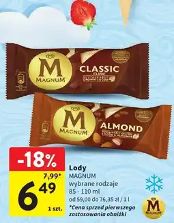 Intermarche Lody MAGNUM Almond 110 ml oferta