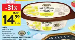 Intermarche Lody BRACIA KORAL JAK DAWNIEJ tarta cytrynowa 0.9 l oferta
